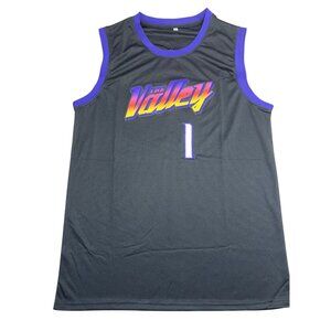 Phoenix Suns Devin Booker #1 Stitched Basketball Jersey Men's Black